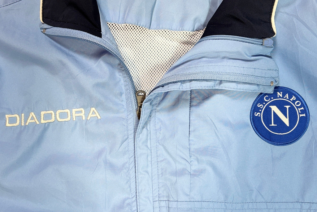 Napoli 2000's Jacket Macron Football Jacket Large