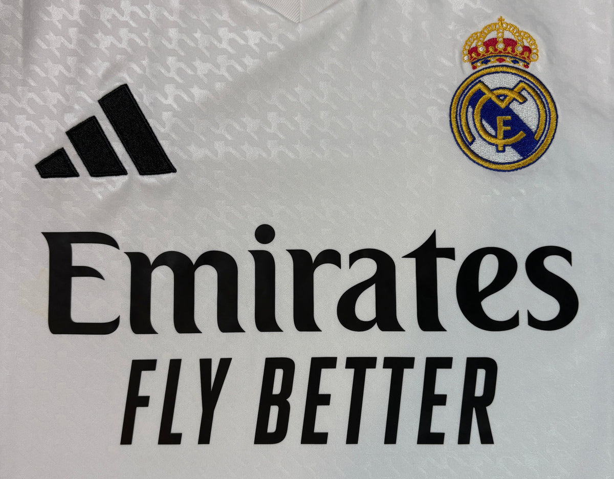 Real Madrid 2024/25 Home Adidas Football Shirt Large