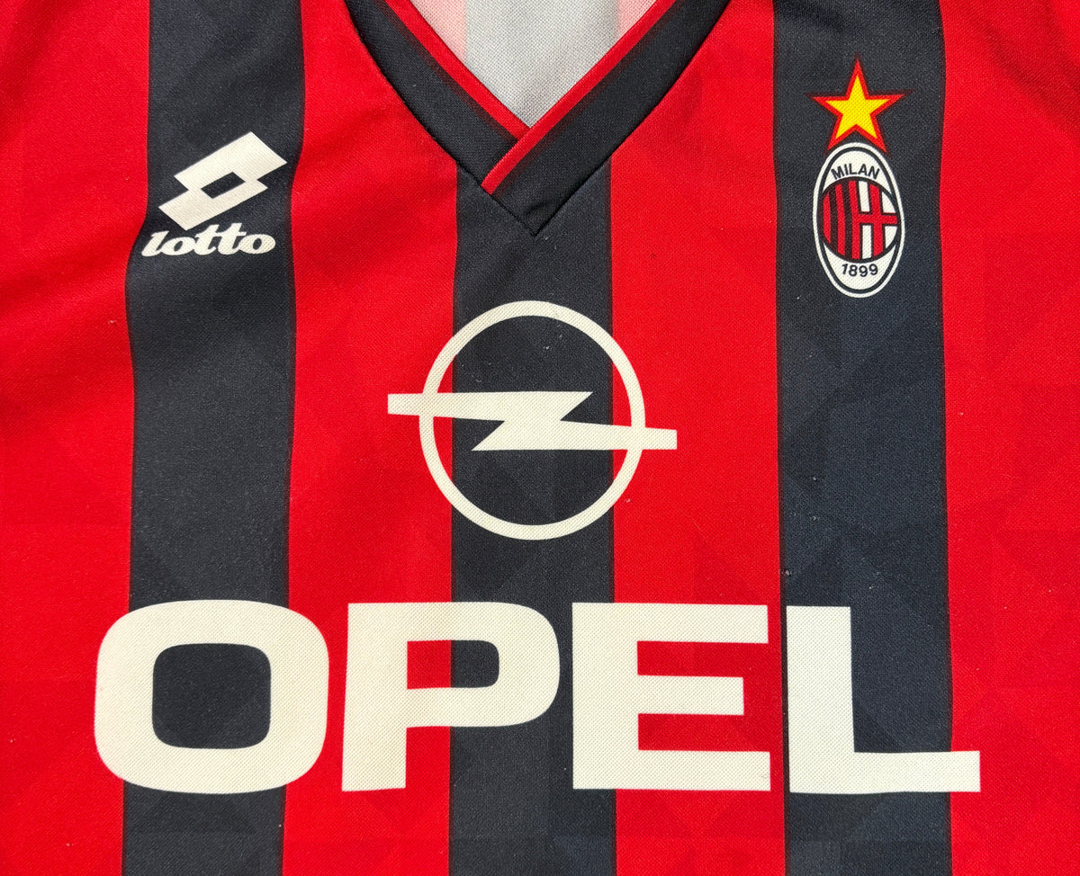 Ac Milan 1995/96 Home Lotto Football Shirt Extra Large