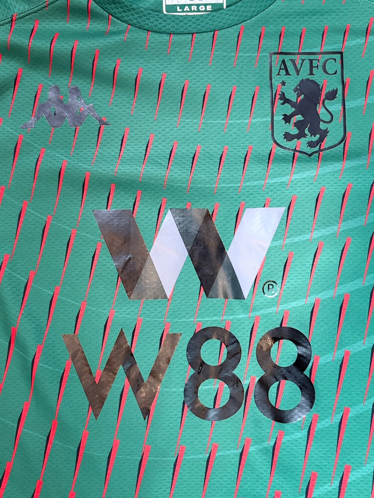 Aston Villa 2019/20 Third Kappa Football Shirt Large