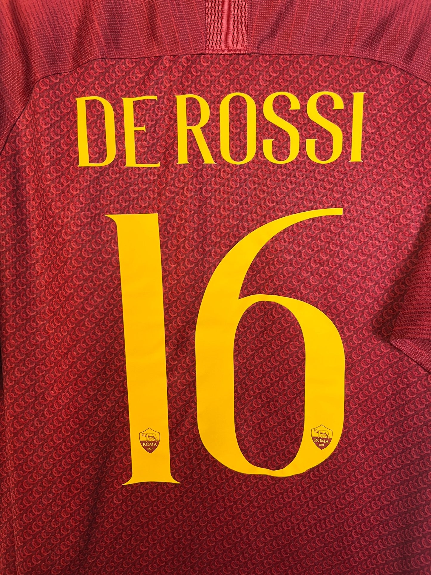 As Roma 2018/19 Home Extra Large De Rossi 18