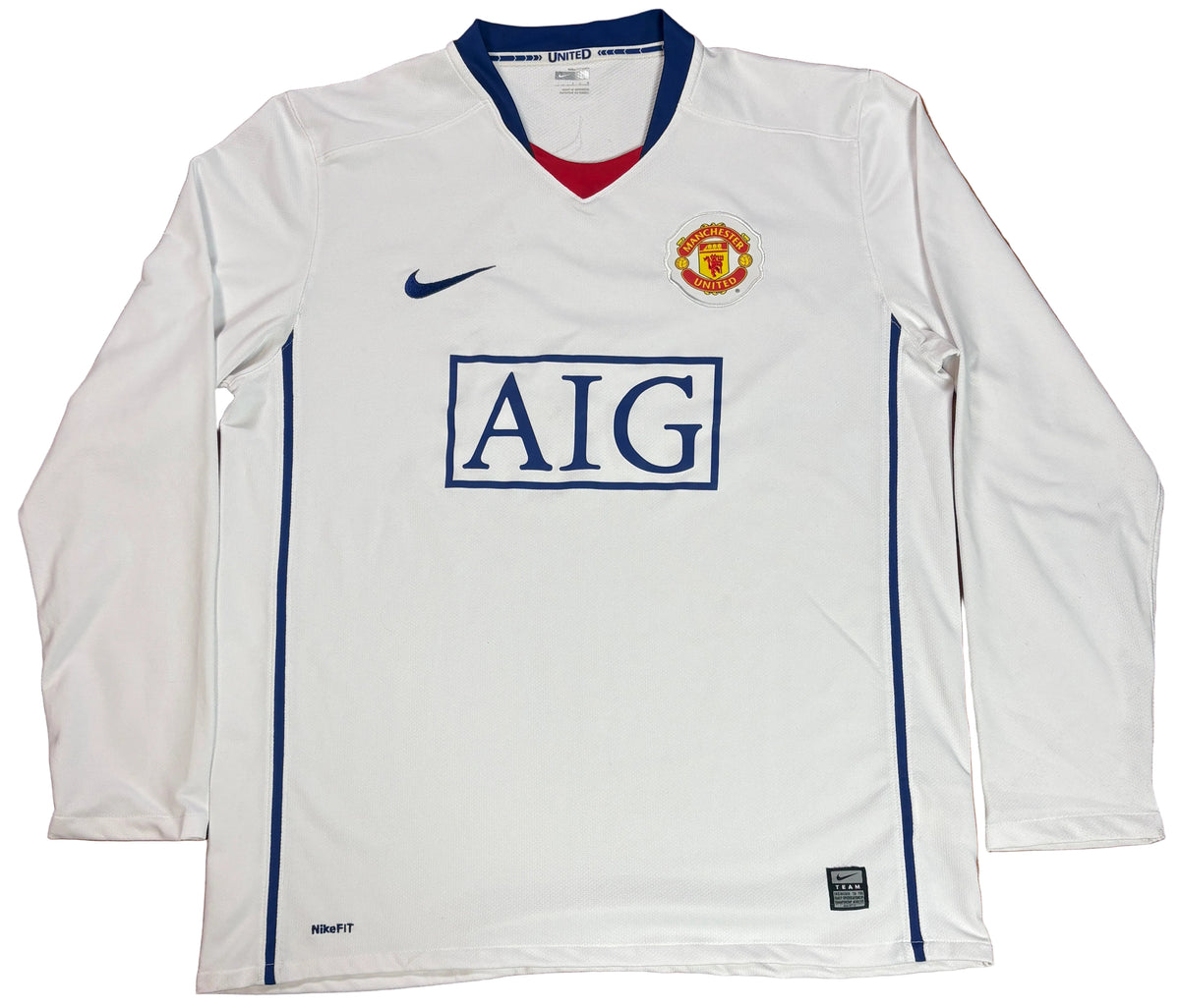 Manchester United 2008/09 Away Nike Football Shirt Large