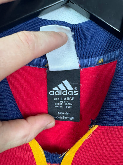 Spain 2000 Home Adidas Football Shirt Large