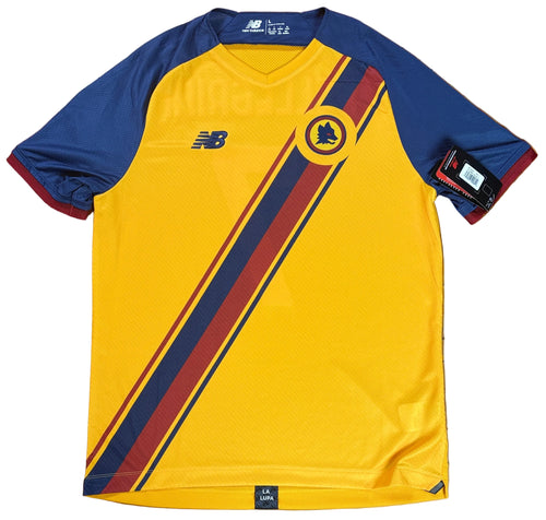 As Roma 2021/22 Third New Balance Football Shirt Large Pellegrini 7