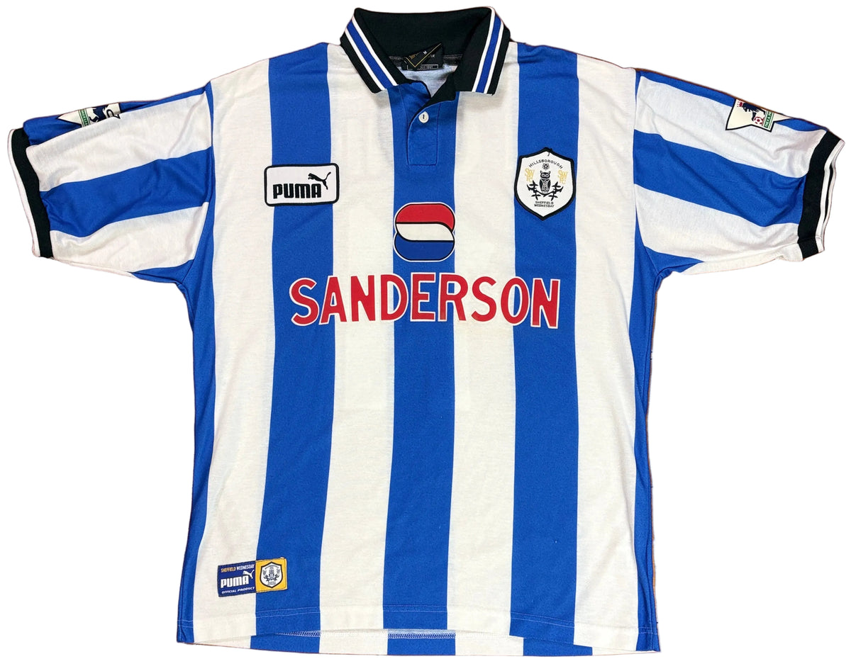 Sheffield Wednesday 1997/98 Home Puma Football Shirt Medium Di Canio 10