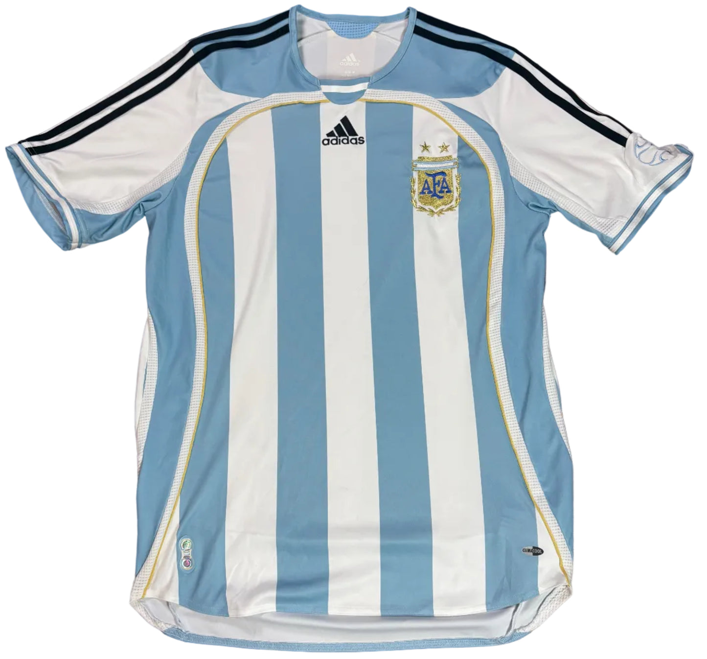 Argentina 2006 Home Adidas Football Shirt Medium