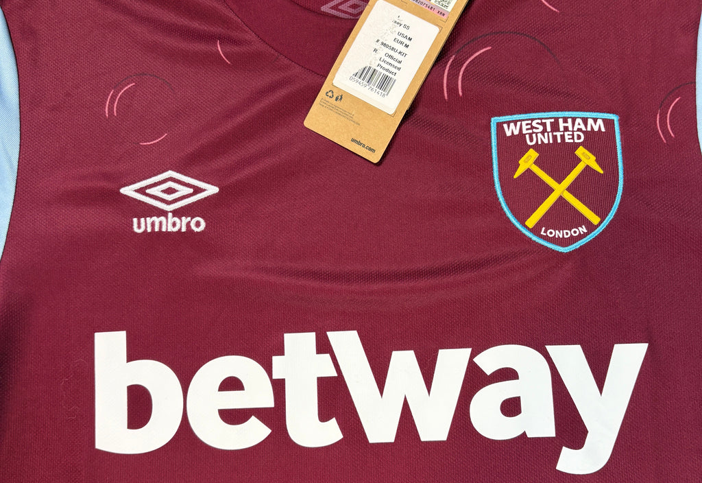 West Ham 2023/24 Home Umbro Football Shirt Medium Bowen 20