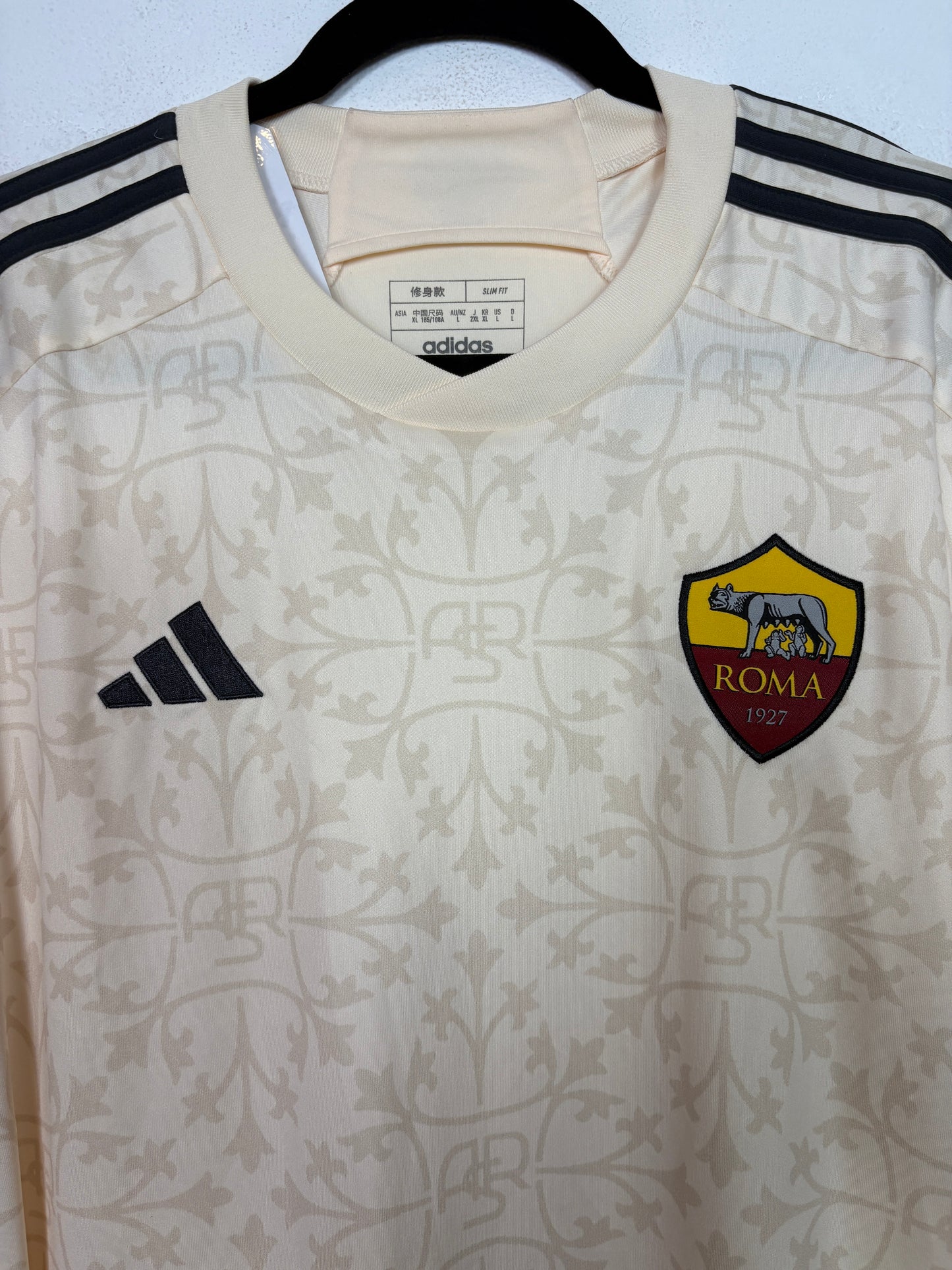 As Roma 2023/24 Away Adidas Football Shirt L Totti 10