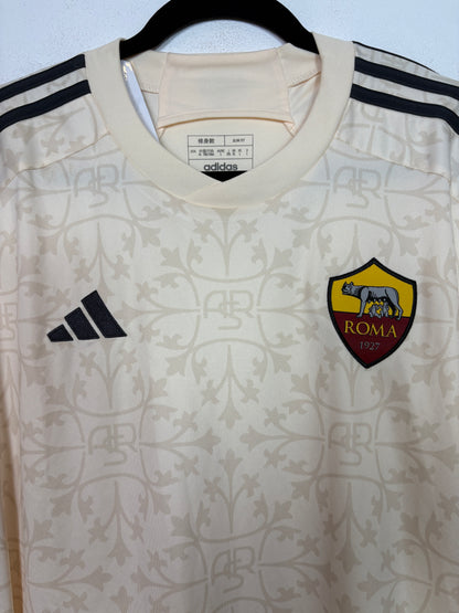 As Roma 2023/24 Away Adidas Football Shirt L Totti 10