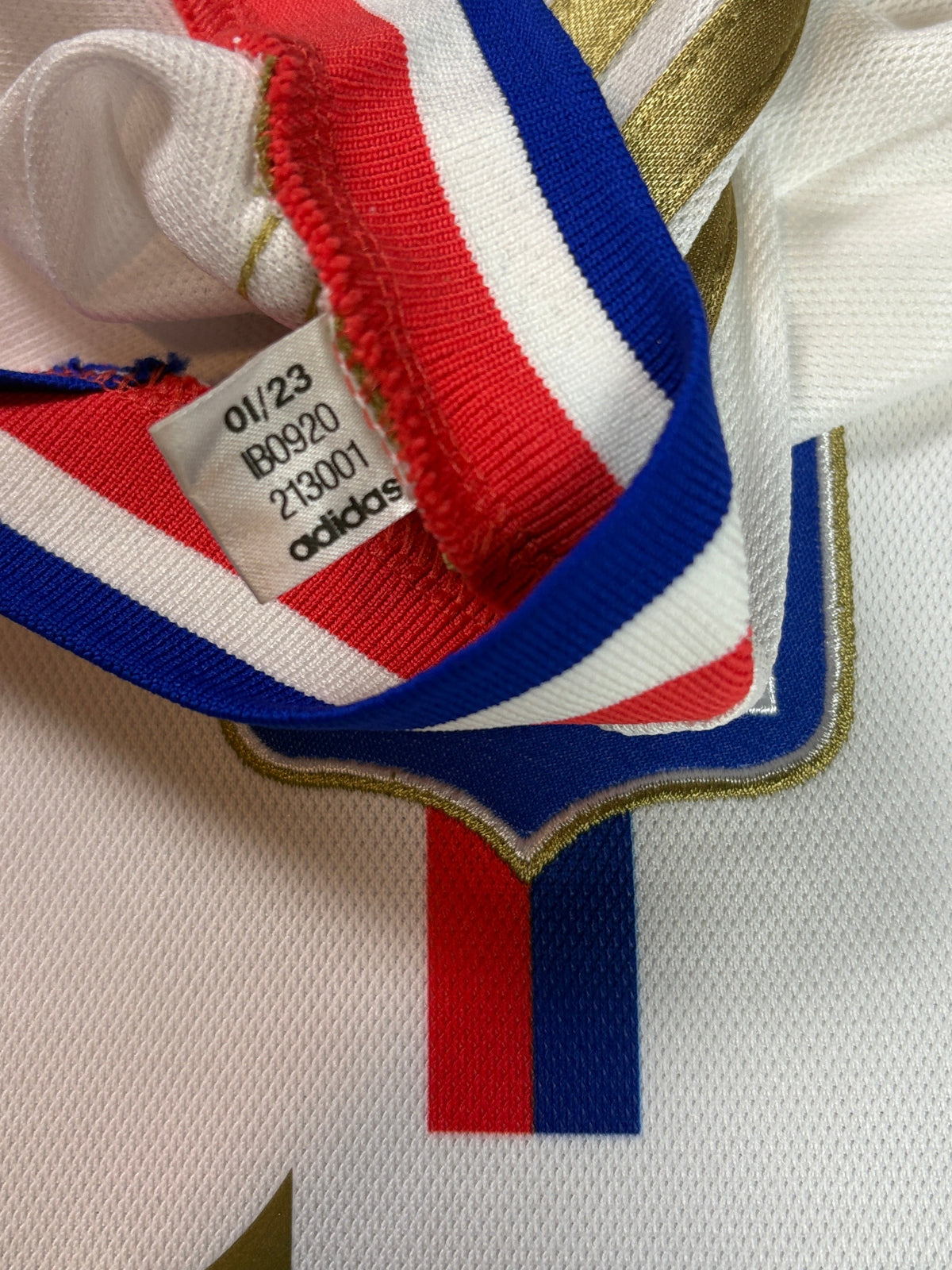 Lyon 2023/24 Home Adidas Football Shirt Medium
