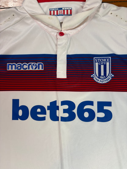 Stoke City 2017/18 Third Macron Football Shirt Extra Large