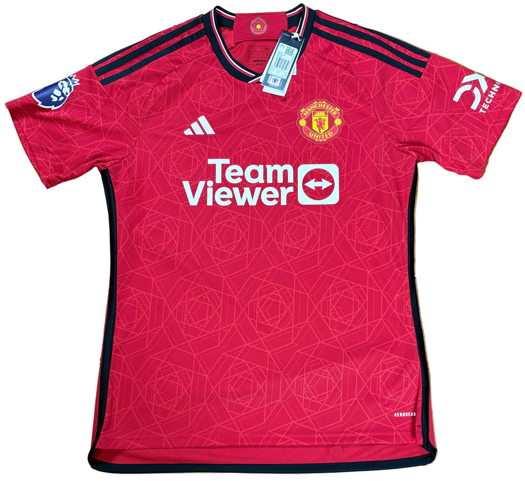 Manchester United 2023/24 Home Adidas Football Shirt Large