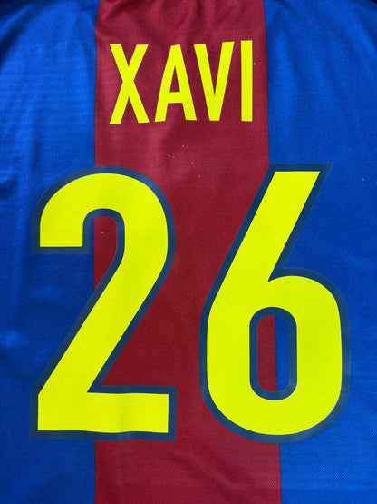 Barcelona 1998/99 Home Nike Football Shirt Extra Large Xavi 26