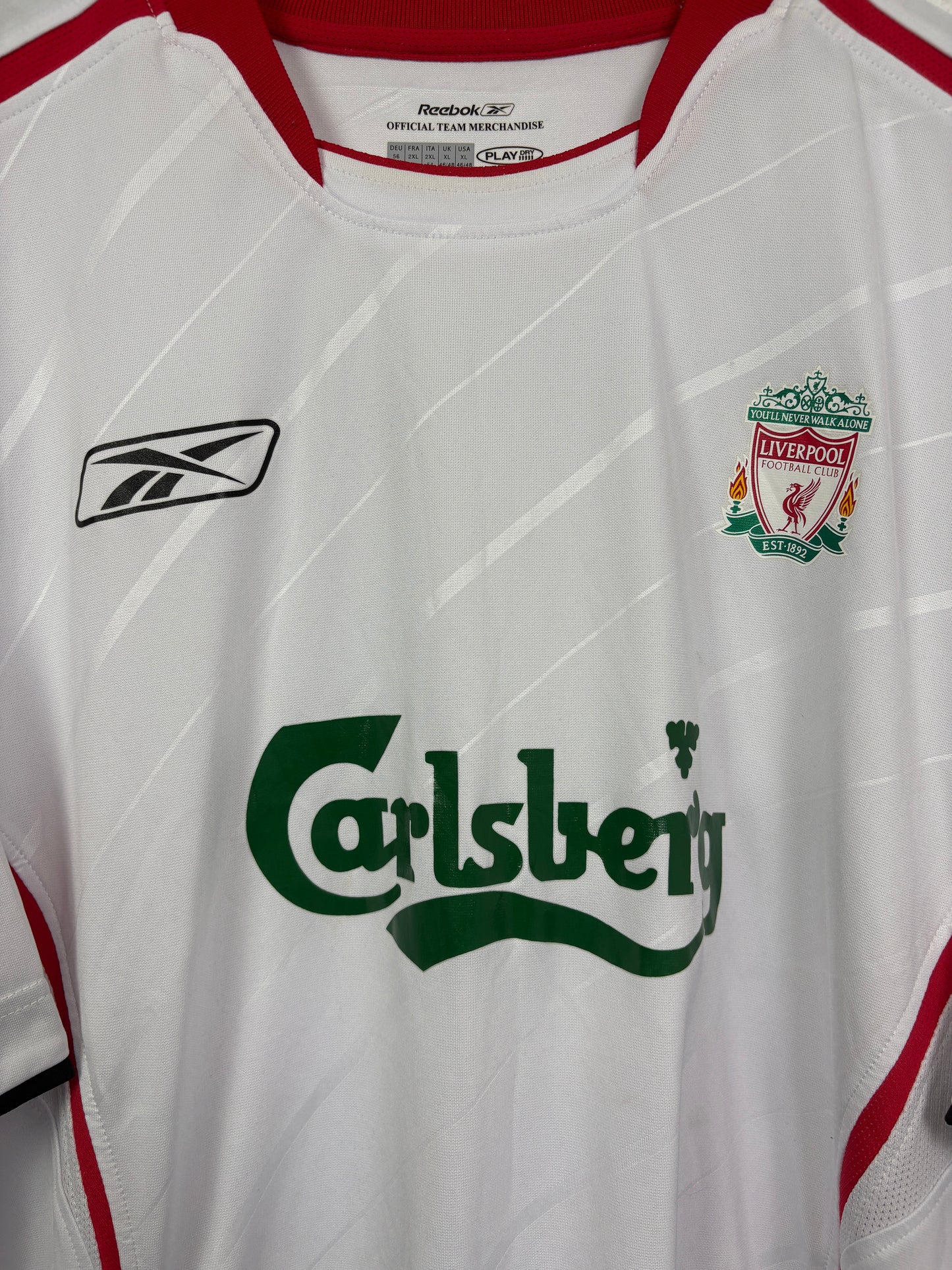 Liverpool 2005/06 Away Reebok Football Shirt XL Gerrard 8
