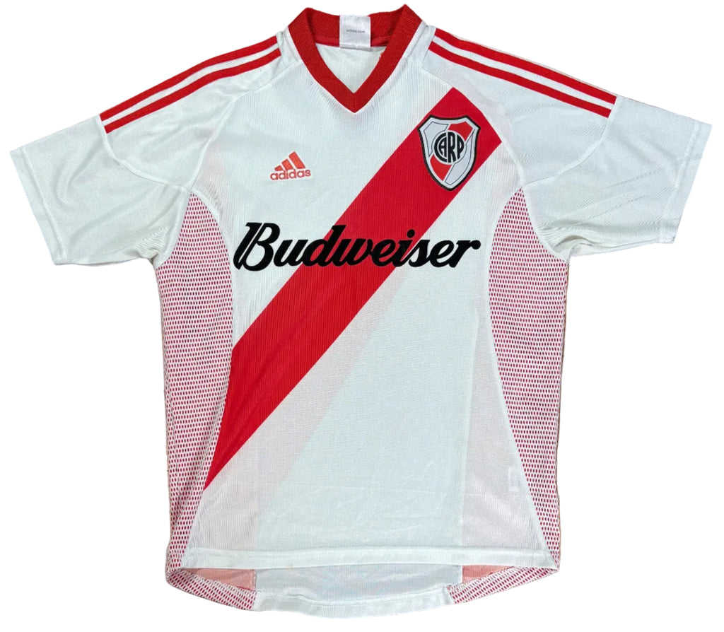 River Plate 2002/03 Home Adidas Football Shirt Small