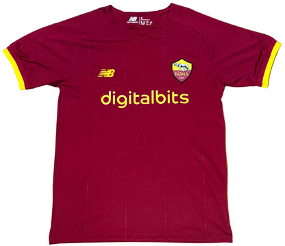 As Roma 2021/22 Home New Balance Football Shirt Small