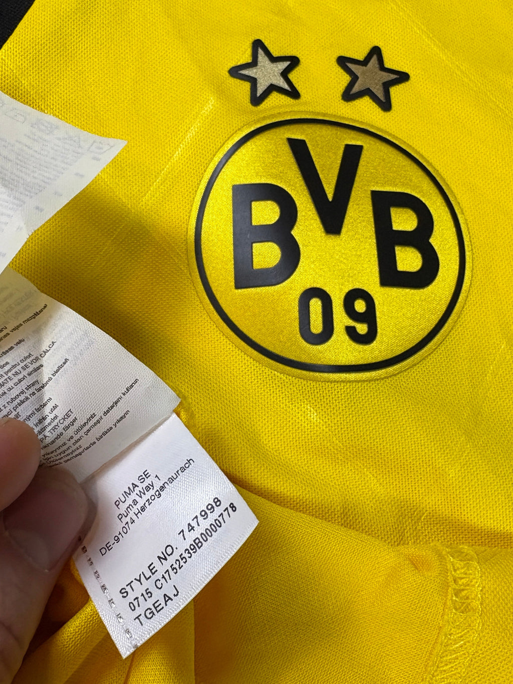 Dortmund 2014/15 Home Puma Football Shirt Medium
