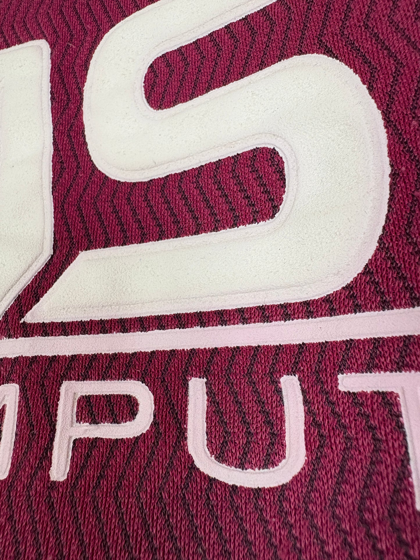 Aston Villa 1997/98 Home Reebok Football Shirt M (Long Sleeve) Joachim 12