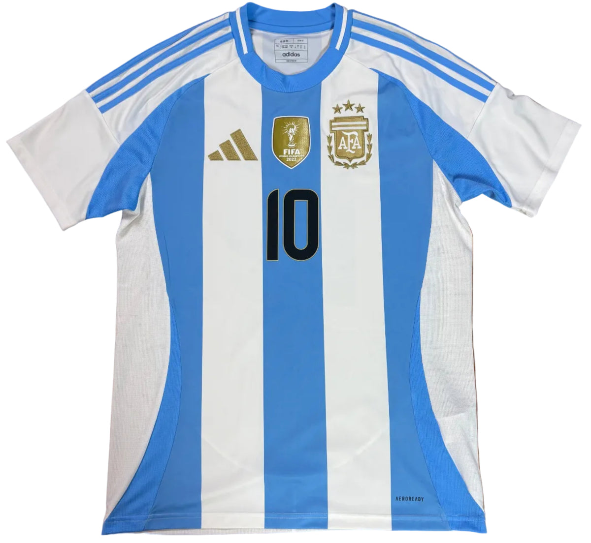 Argentina 2024 Home Adidas Football Shirt Large Messi 10