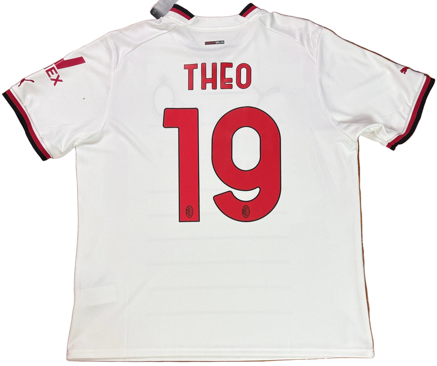 Ac Milan 2022/23 Away Puma Football Shirt Extra Large Theo 19