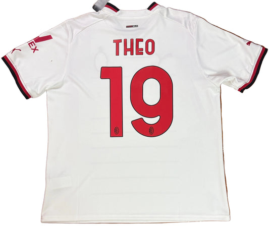 Ac Milan 2022/23 Away Puma Football Shirt Extra Large Theo 19