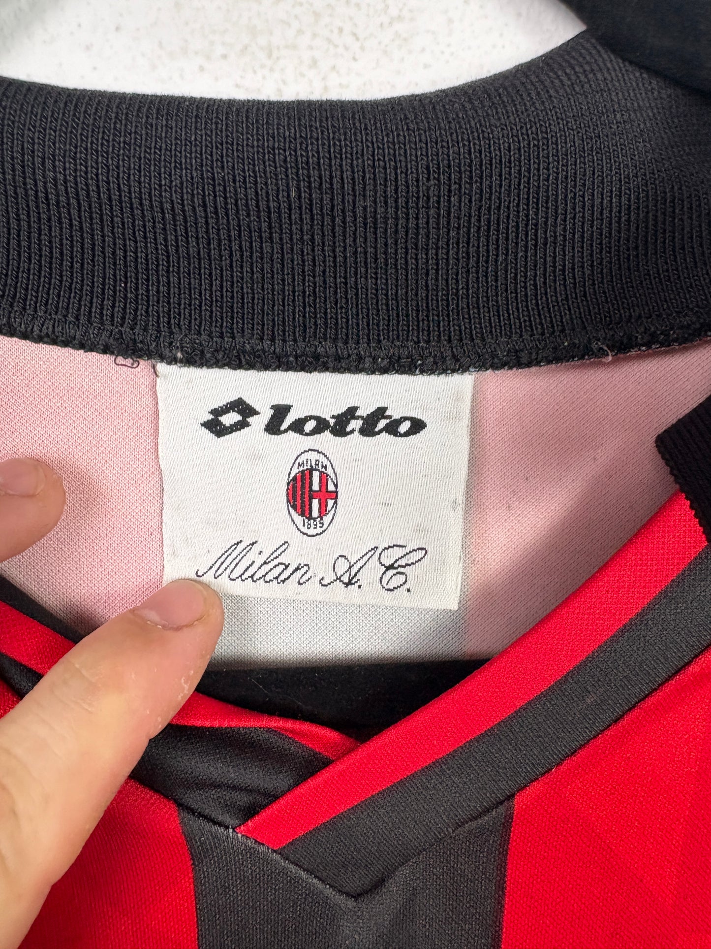 Ac Milan 1994/95 Home Lotto Football Shirt M Maldini 3