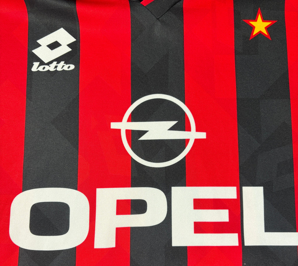 Ac Milan 1994/95 Home Lotto Football Shirt Extra Large