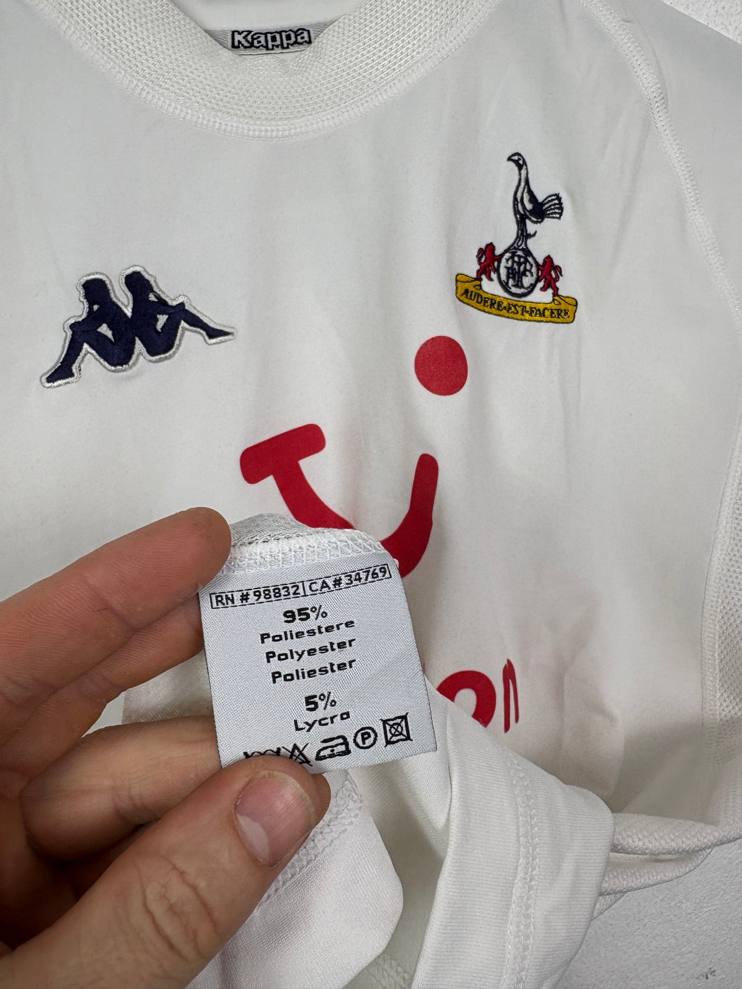 Tottenham 2004/05 Home Kappa Football Shirt M Defoe 18