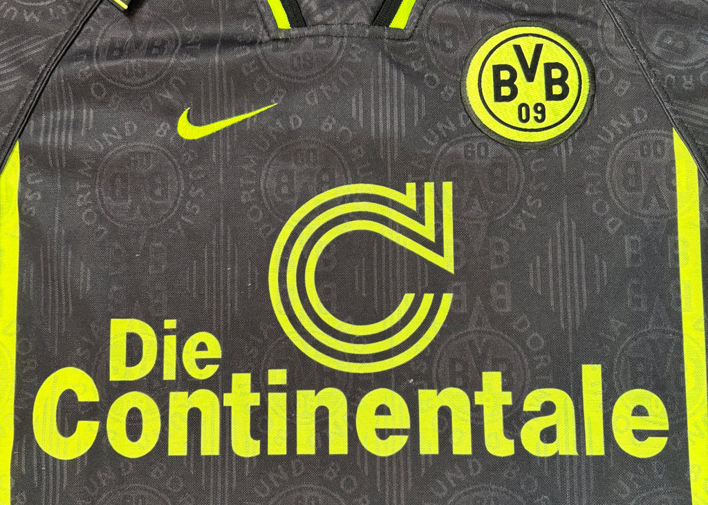 Dortmund 1996/97 Away Nike Football Shirt Small