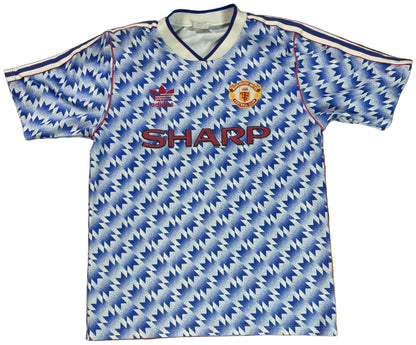 Manchester United 1991/92 Away Adidas Football Shirt S/M
