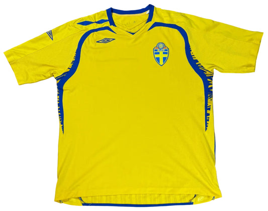 Sweden 2008 Home Umbro Football Shirt Extra Large