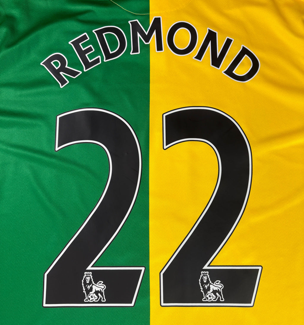 Norwich 2015/16 Home Errea Football Shirt Extra Large Redmond 22