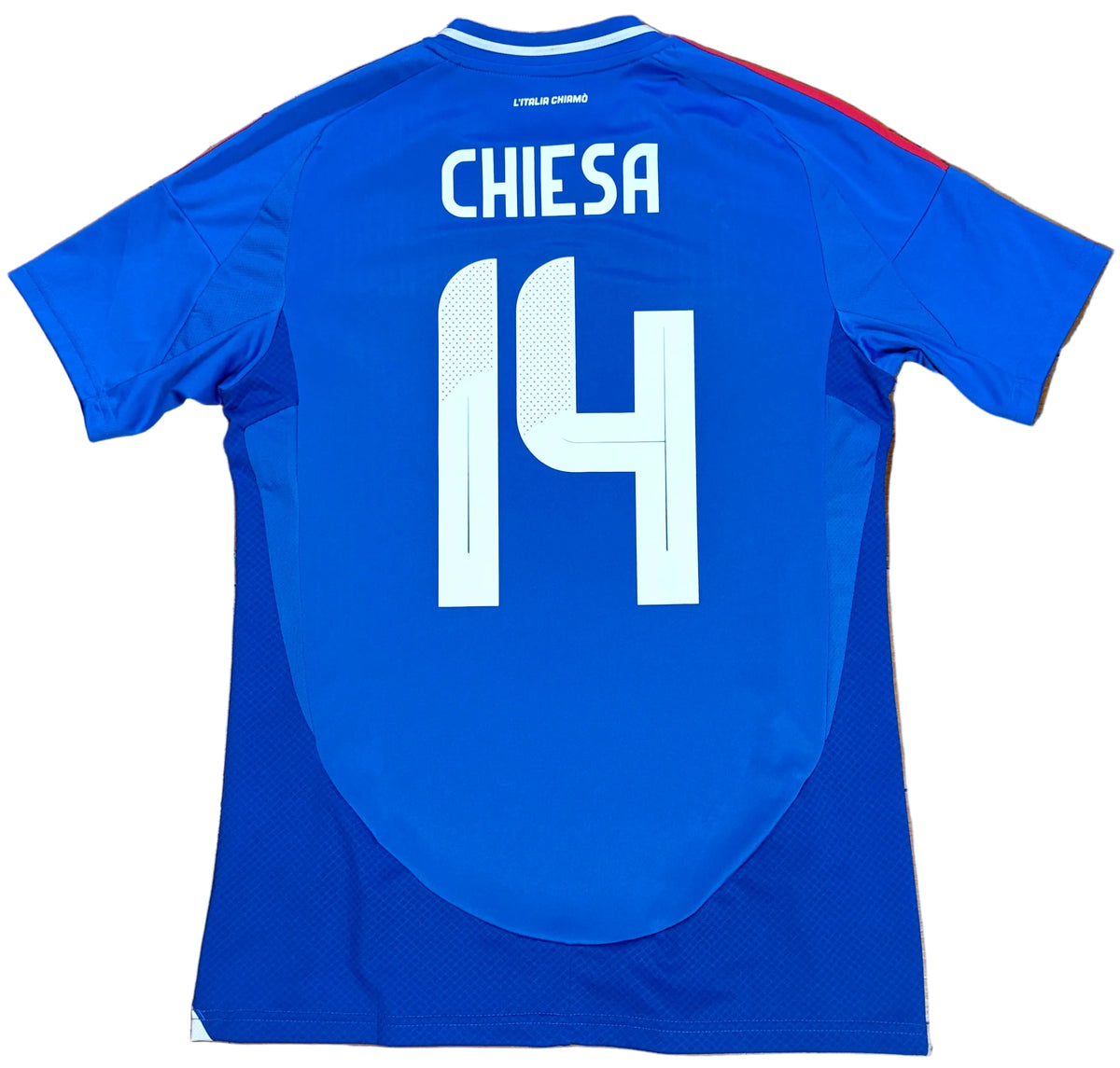 Italy 2024 Home Adidas Football Shirt Small Chiesa 14