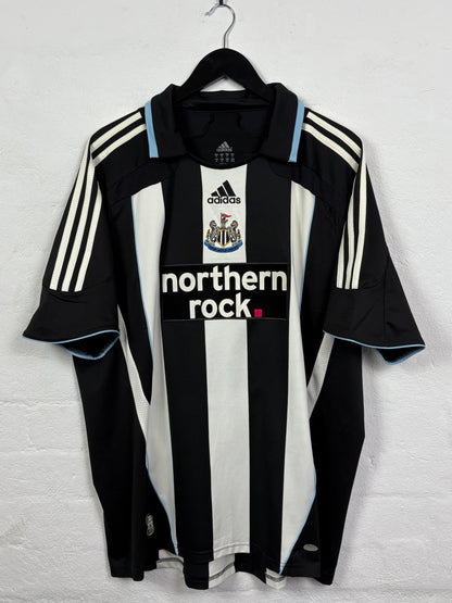 Newcastle United 2007/09 Home Adidas Football Shirt XL Viduka 36