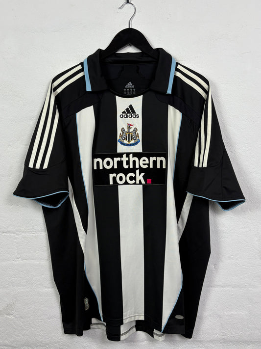 Newcastle United 2007/09 Home Adidas Football Shirt XL Viduka 36