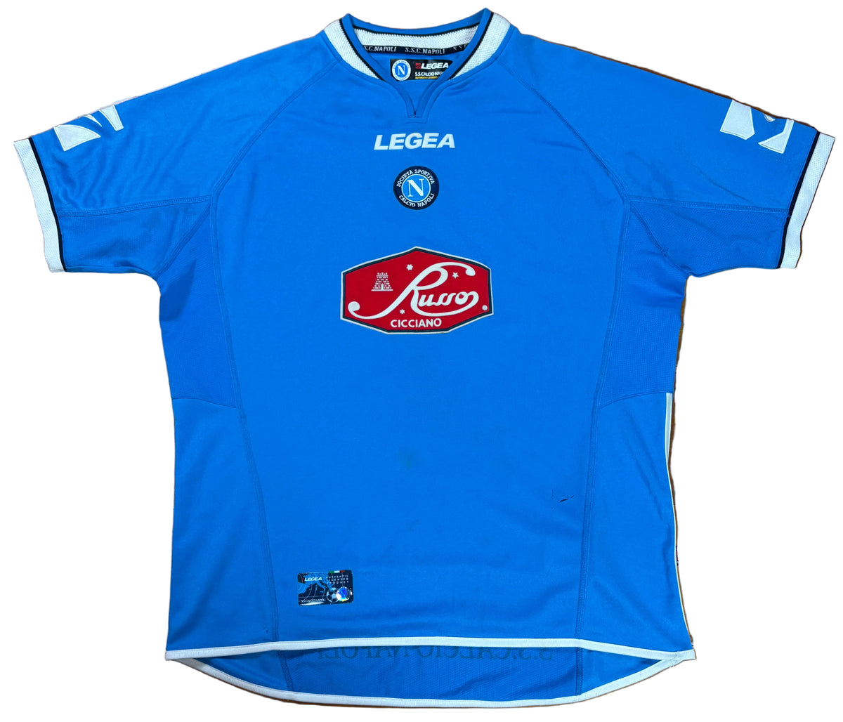 Napoli 2003/04 Home Legea Football Shirt Large