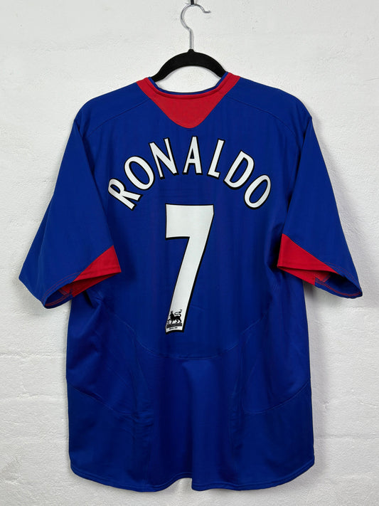 Manchester United 2005/06 Away Nike Football Shirt L Ronaldo 7