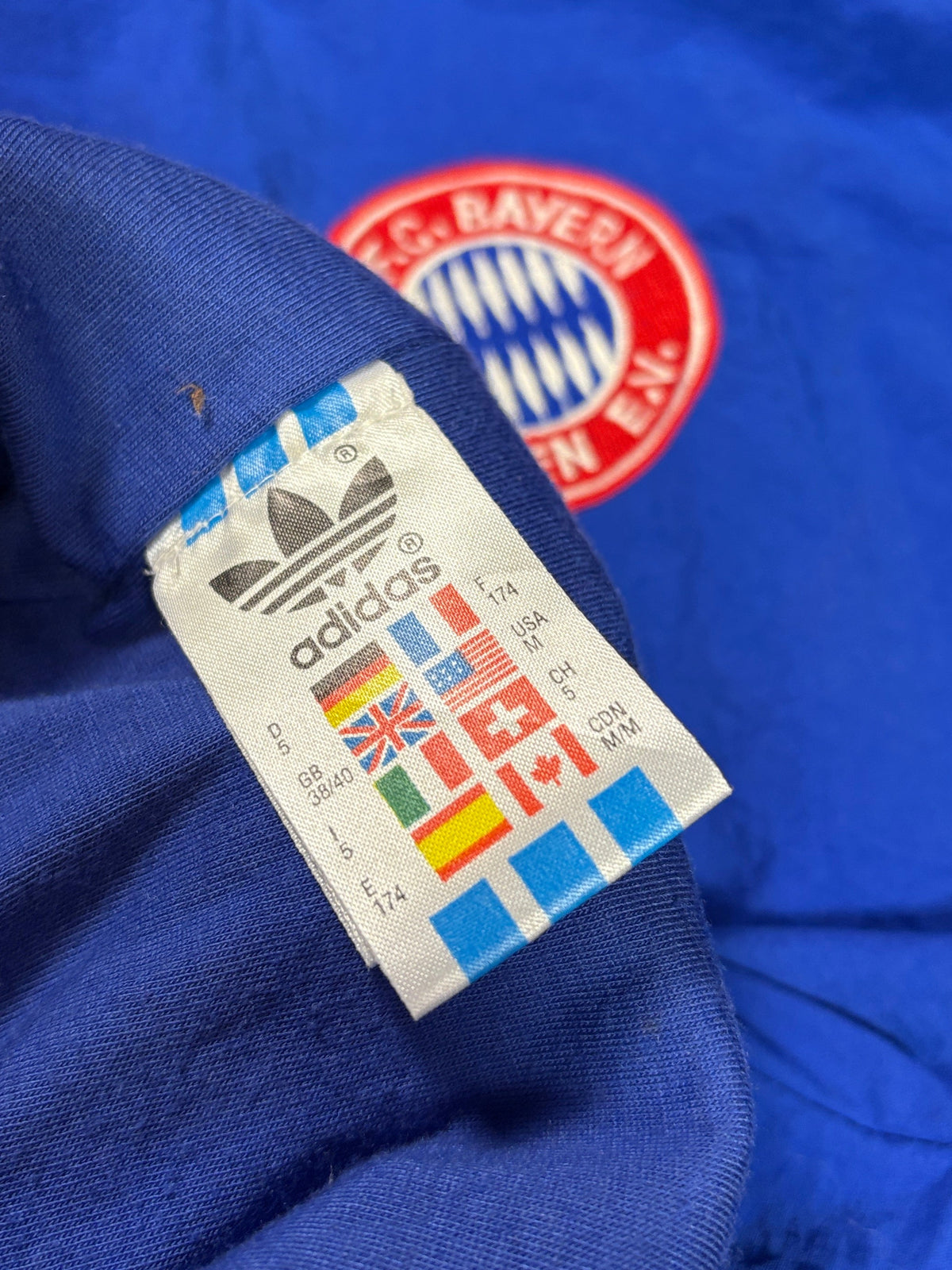 Bayern Munich 1992 Tracksuit Adidas Football Jacket Medium