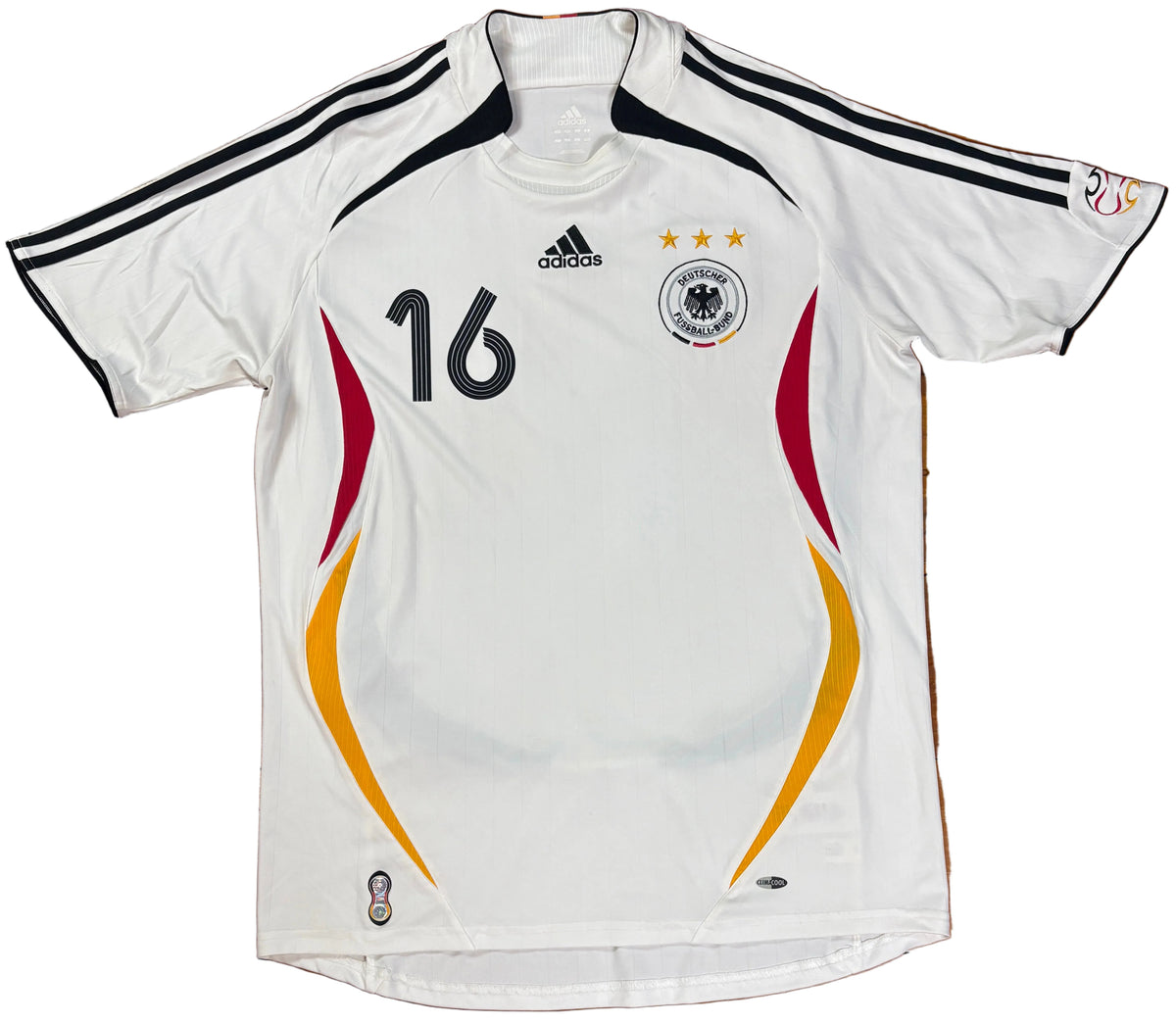 Germany 2006 Home Adidas Football Shirt Large Lahm 16