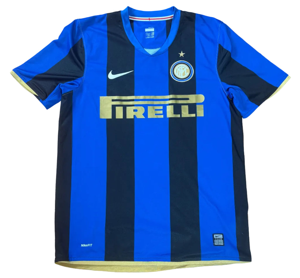 Inter Milan 2008/09 Home Nike Football Shirt Medium Ibrahimovic 8